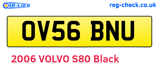 OV56BNU are the vehicle registration plates.