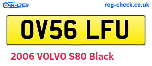 OV56LFU are the vehicle registration plates.