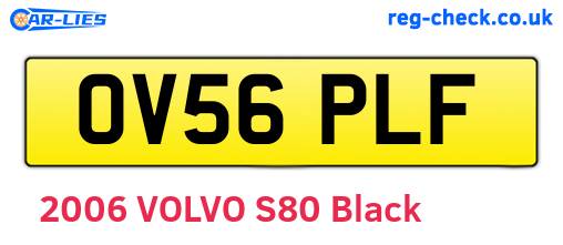 OV56PLF are the vehicle registration plates.