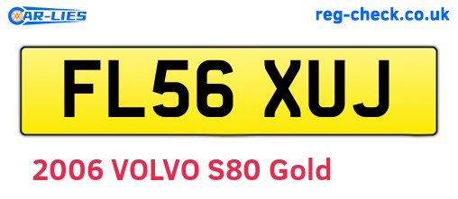 FL56XUJ are the vehicle registration plates.