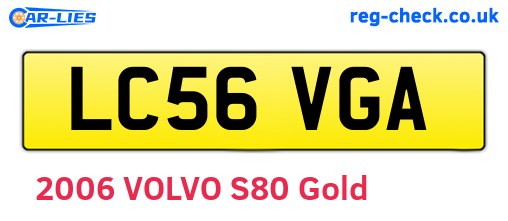 LC56VGA are the vehicle registration plates.