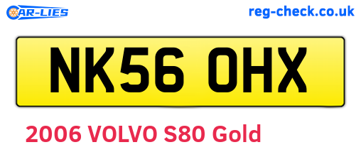 NK56OHX are the vehicle registration plates.