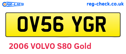 OV56YGR are the vehicle registration plates.