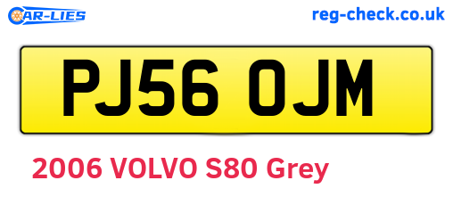 PJ56OJM are the vehicle registration plates.