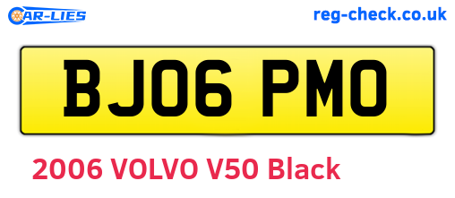 BJ06PMO are the vehicle registration plates.