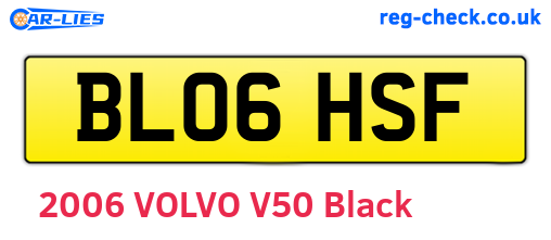 BL06HSF are the vehicle registration plates.