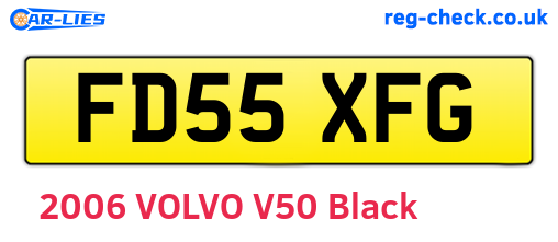 FD55XFG are the vehicle registration plates.