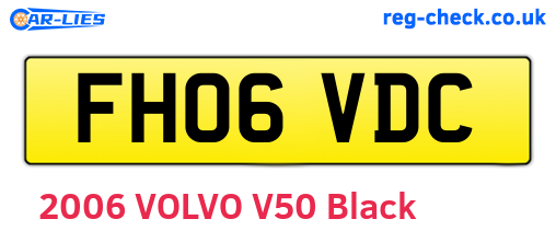 FH06VDC are the vehicle registration plates.