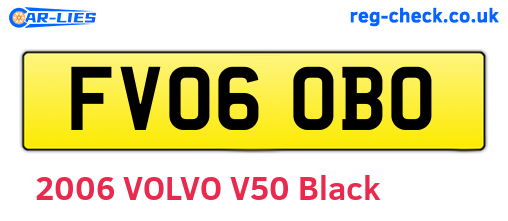 FV06OBO are the vehicle registration plates.