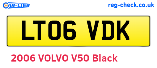 LT06VDK are the vehicle registration plates.
