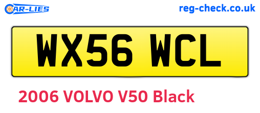 WX56WCL are the vehicle registration plates.