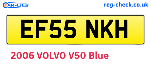 EF55NKH are the vehicle registration plates.
