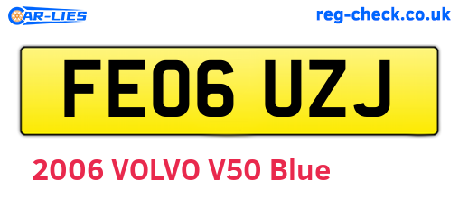 FE06UZJ are the vehicle registration plates.