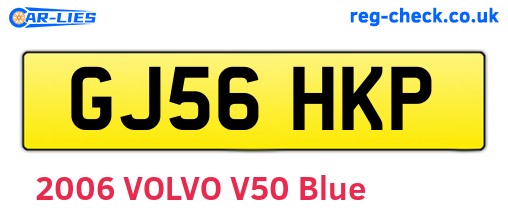 GJ56HKP are the vehicle registration plates.