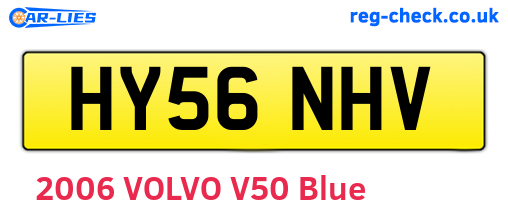 HY56NHV are the vehicle registration plates.
