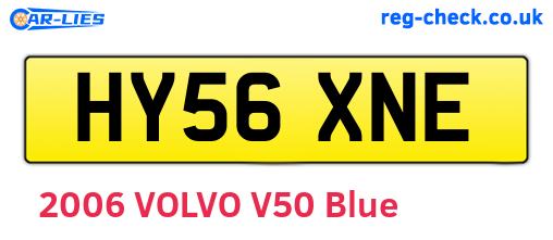 HY56XNE are the vehicle registration plates.