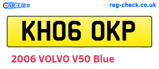 KH06OKP are the vehicle registration plates.