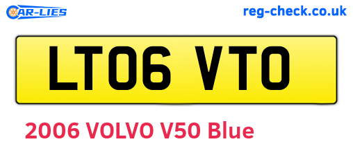 LT06VTO are the vehicle registration plates.