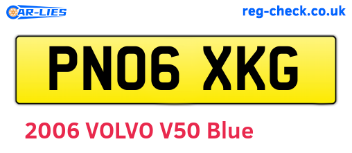 PN06XKG are the vehicle registration plates.
