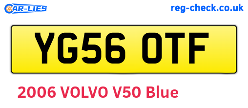 YG56OTF are the vehicle registration plates.