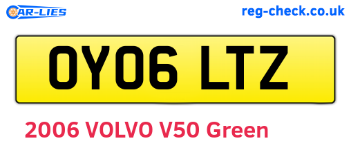 OY06LTZ are the vehicle registration plates.