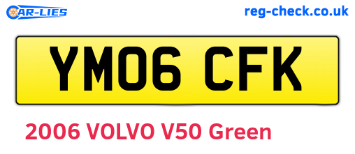 YM06CFK are the vehicle registration plates.