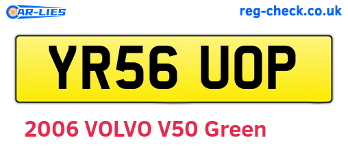 YR56UOP are the vehicle registration plates.