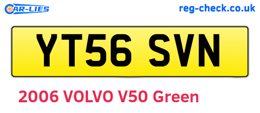 YT56SVN are the vehicle registration plates.