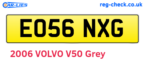EO56NXG are the vehicle registration plates.