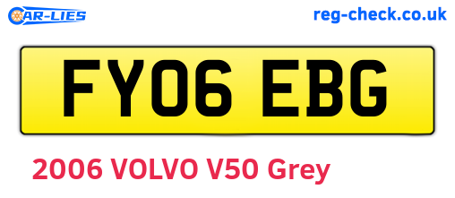 FY06EBG are the vehicle registration plates.