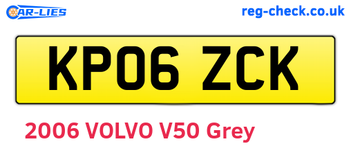 KP06ZCK are the vehicle registration plates.