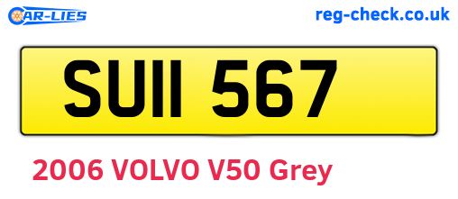 SUI1567 are the vehicle registration plates.