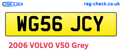 WG56JCY are the vehicle registration plates.