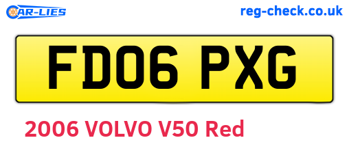 FD06PXG are the vehicle registration plates.