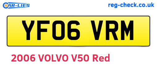 YF06VRM are the vehicle registration plates.