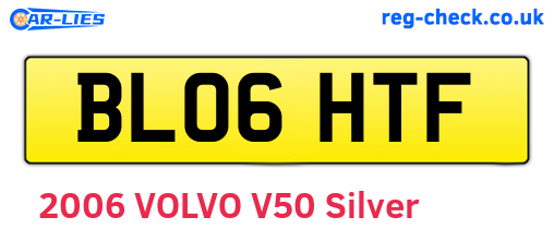 BL06HTF are the vehicle registration plates.