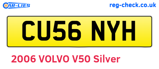 CU56NYH are the vehicle registration plates.