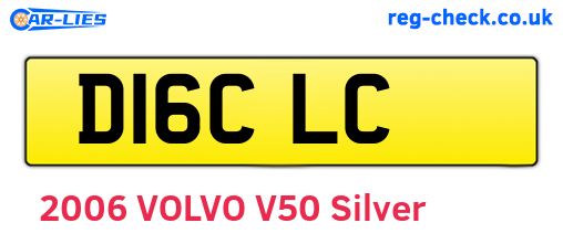 D16CLC are the vehicle registration plates.