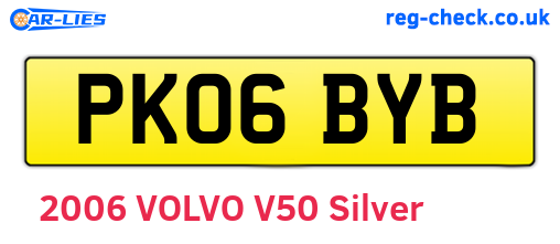 PK06BYB are the vehicle registration plates.