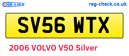 SV56WTX are the vehicle registration plates.