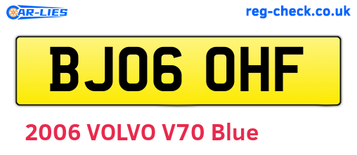 BJ06OHF are the vehicle registration plates.