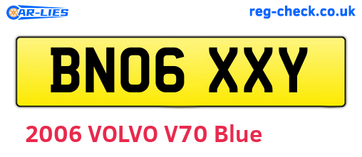 BN06XXY are the vehicle registration plates.