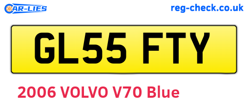 GL55FTY are the vehicle registration plates.