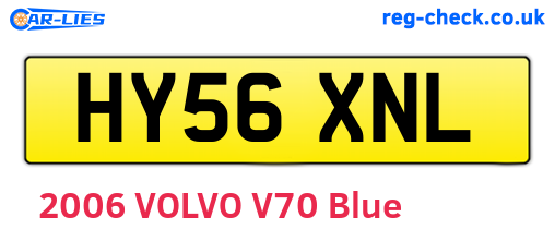 HY56XNL are the vehicle registration plates.