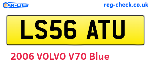 LS56ATU are the vehicle registration plates.