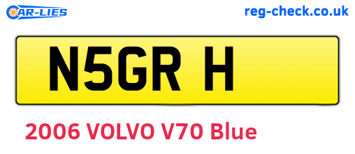 N5GRH are the vehicle registration plates.