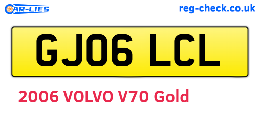 GJ06LCL are the vehicle registration plates.