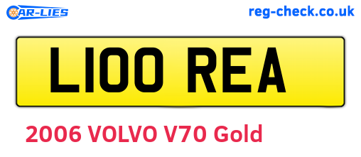 L100REA are the vehicle registration plates.