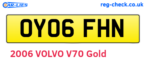 OY06FHN are the vehicle registration plates.