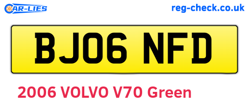 BJ06NFD are the vehicle registration plates.
